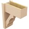Ekena Millwork 8-in W x 16-in D x 20-in H Balboa Block Rough Cedar Woodgrain TimberThane Outlooker, Primed Tan OUTUR080X16X20BOA44RCPR - alternate 3